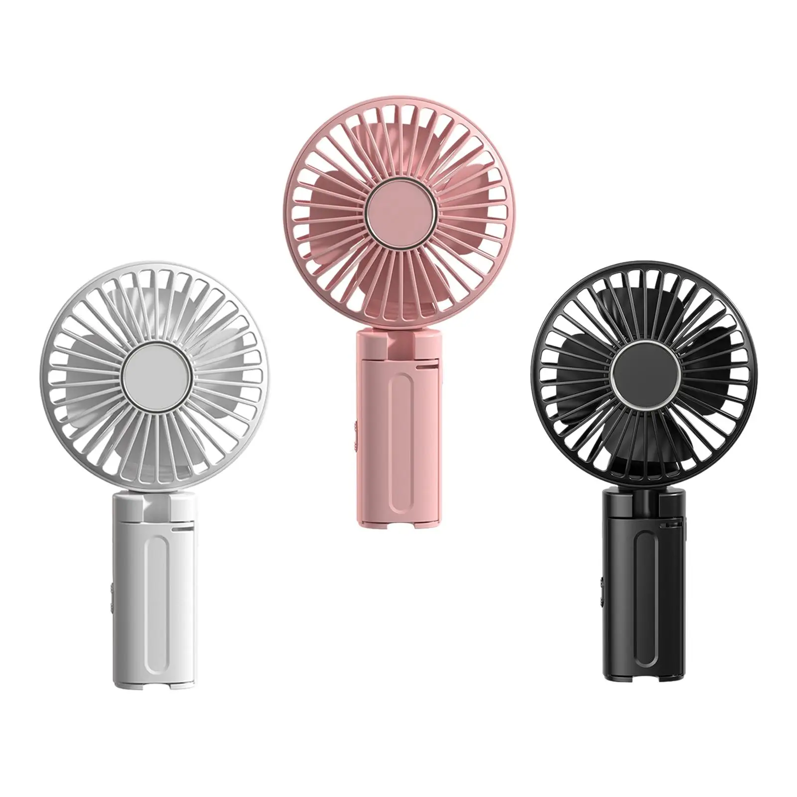 Ventilador de Clip con ángulo ajustable, Mini ventilador de refrigeración pequeño, plegable, silencioso, portátil, 3 velocidades, para oficina, coche al aire libre