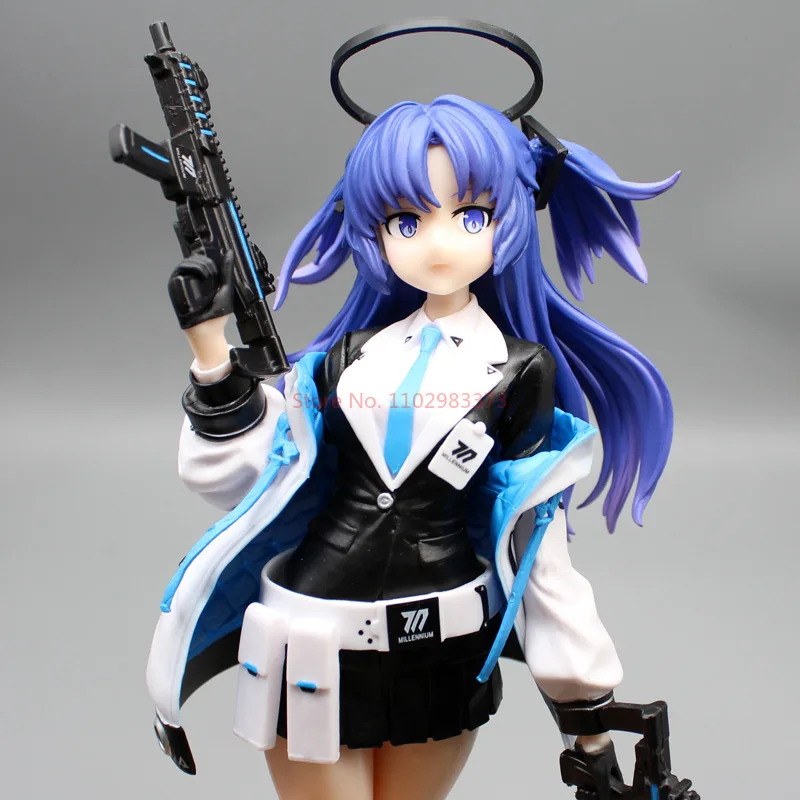 24cm Niebieskie Archiwum Hayase Yuka Figurki Anime Modele Gry Gk Statuetka Kreskówka Dziewczyna Modele Kolekcjonerskie Zabawki Śliczna Ozdoba Lalka Prezenty