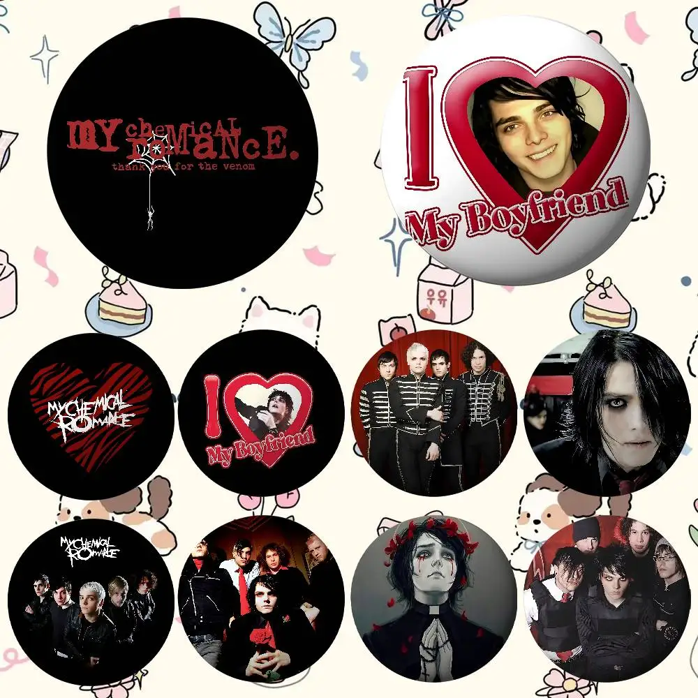 

Cool A-My Chemical Romance-S Band For Clothes Anime Enamel Pin Cute Things Cartoon Cosplay Badges On Backpack Brooch Art Gifts