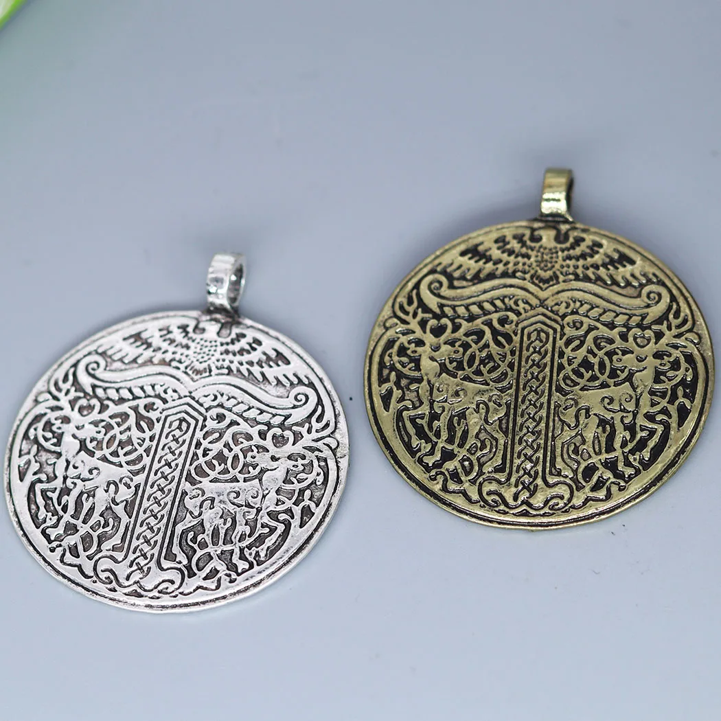 2Pcs/lot Tree of life World Tree Yggdrasil Charm Pendant For DIY Necklace Earrings Handmade Jewelry Making