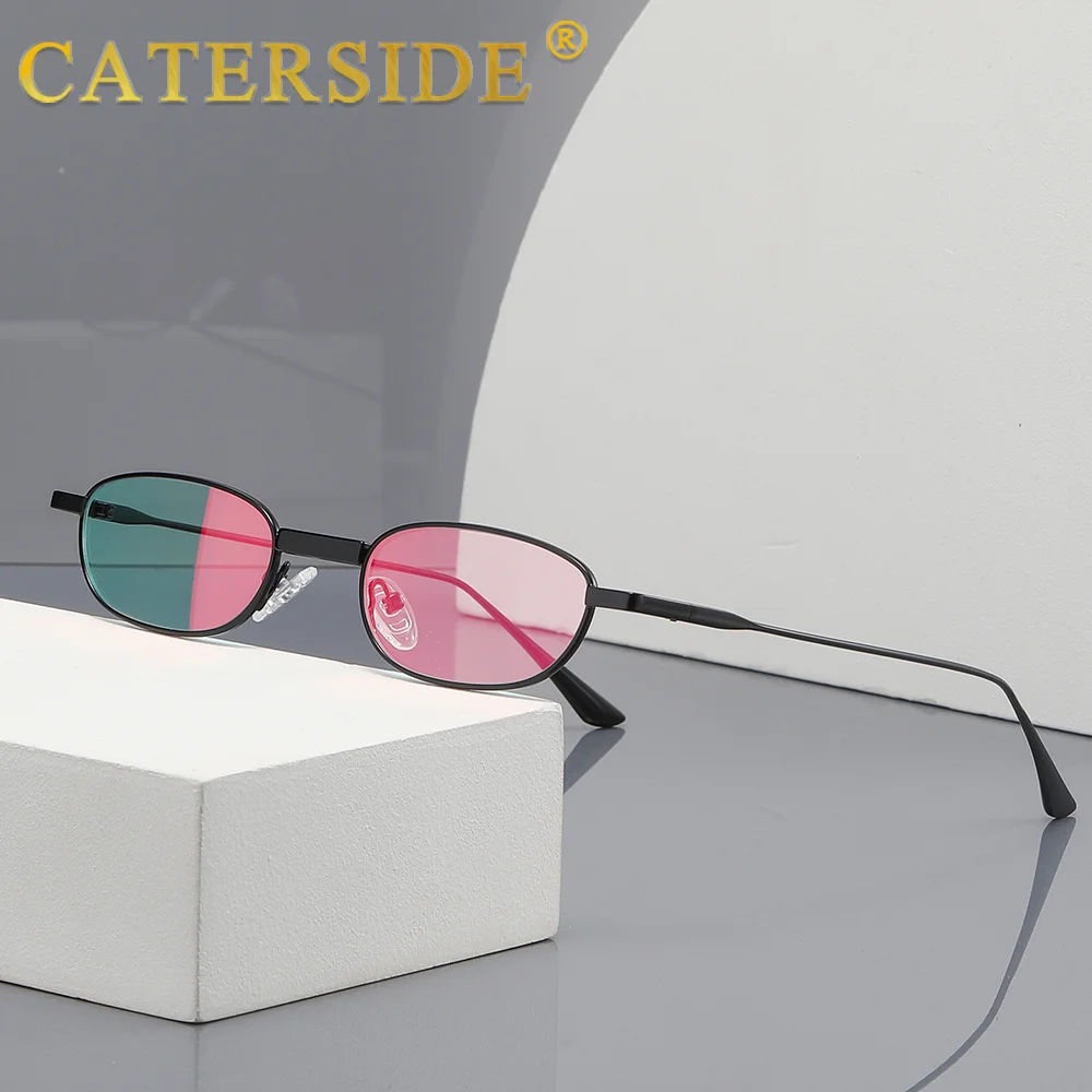 

Мужские солнцезащитные очки CATERSIDE с круглой маленькой оправой, линзами из натуральной пленки, женские, для активного отдыха, путешествий, пляжа, ретро, люксовые очки
