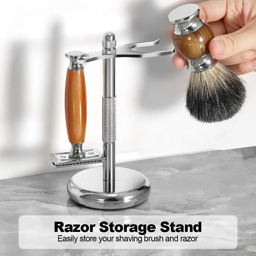 Razor Holder Stand Elegant Safety Razor Stand Safety Razor Holder Sturdy Shaving Brush Holder For Grooming Station Gift For Men