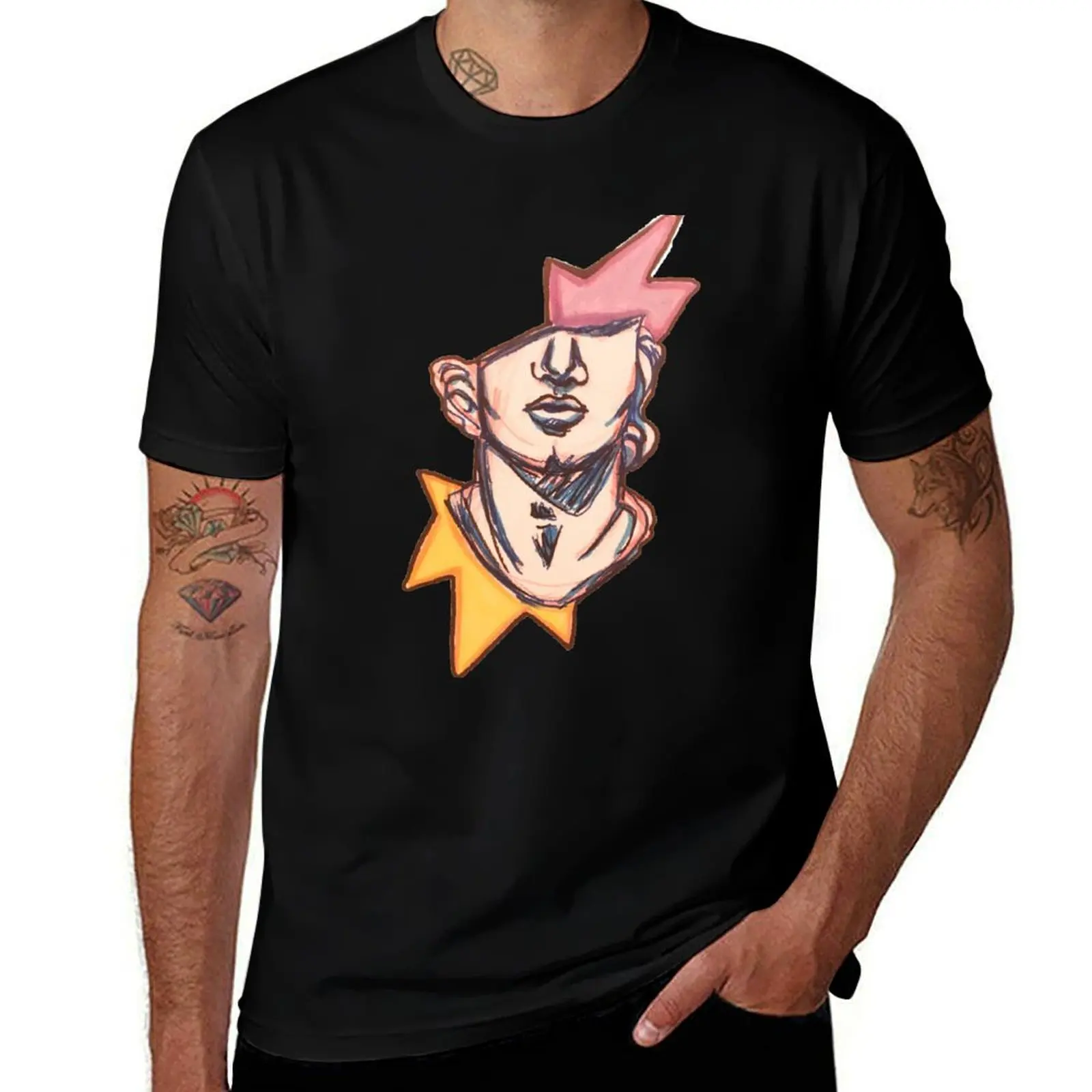 Fragmentary colossal head of a youth' update T-Shirt Independence Day Short Sleeve T-Shirt