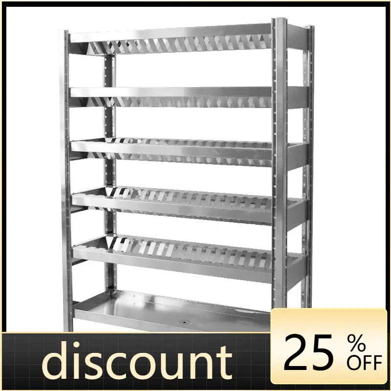 LMM stainless steel plate rack thickened five-layer kitchen dish storage rack