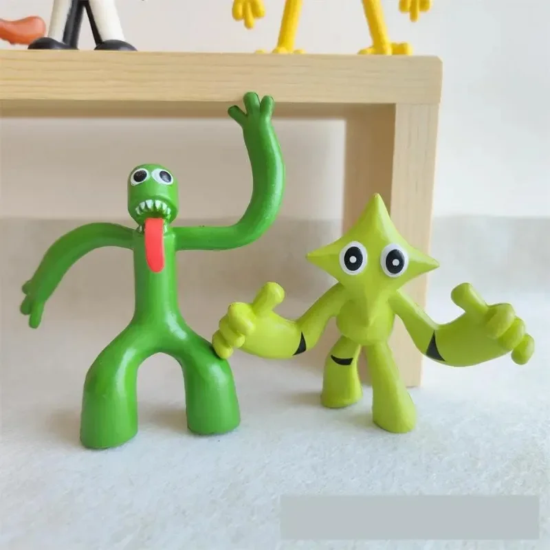Rainbow Friends – 7 Figurines Miniatures 5-9 Cm – PVC – Décoration Anniversaire, Gâteau Ou Jeu Créatif