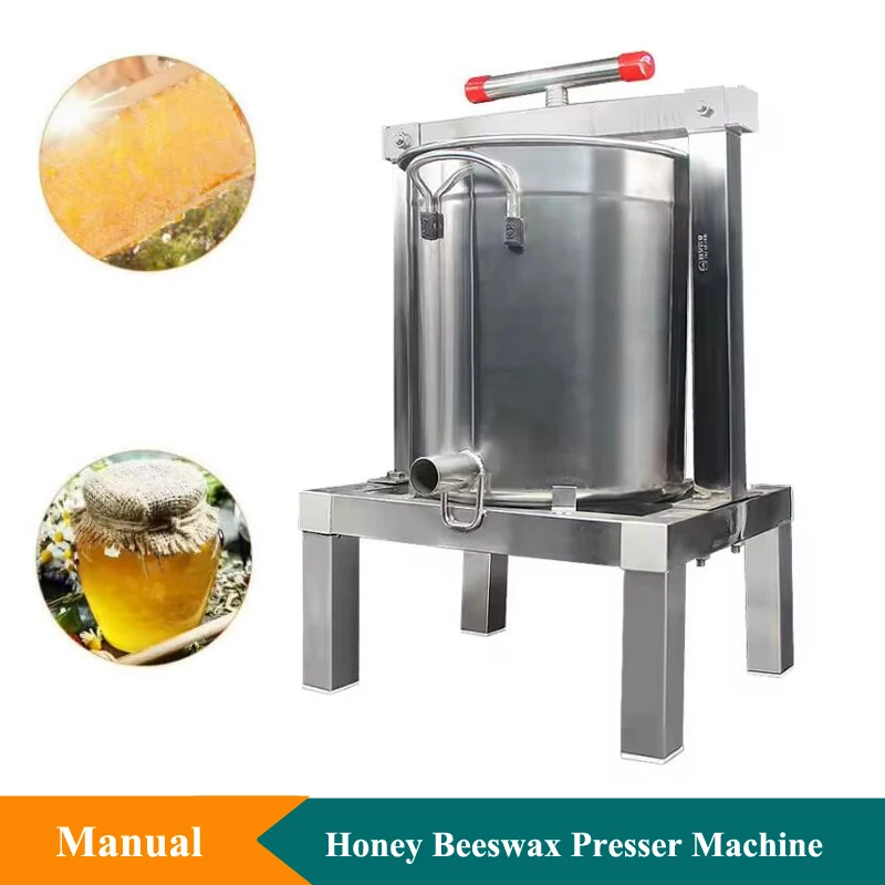 Small Medium Honey Herbals Press Machine Manual Operation Grapes Press Fruit Juicer Machine Stainless Steel Wax Press Machine