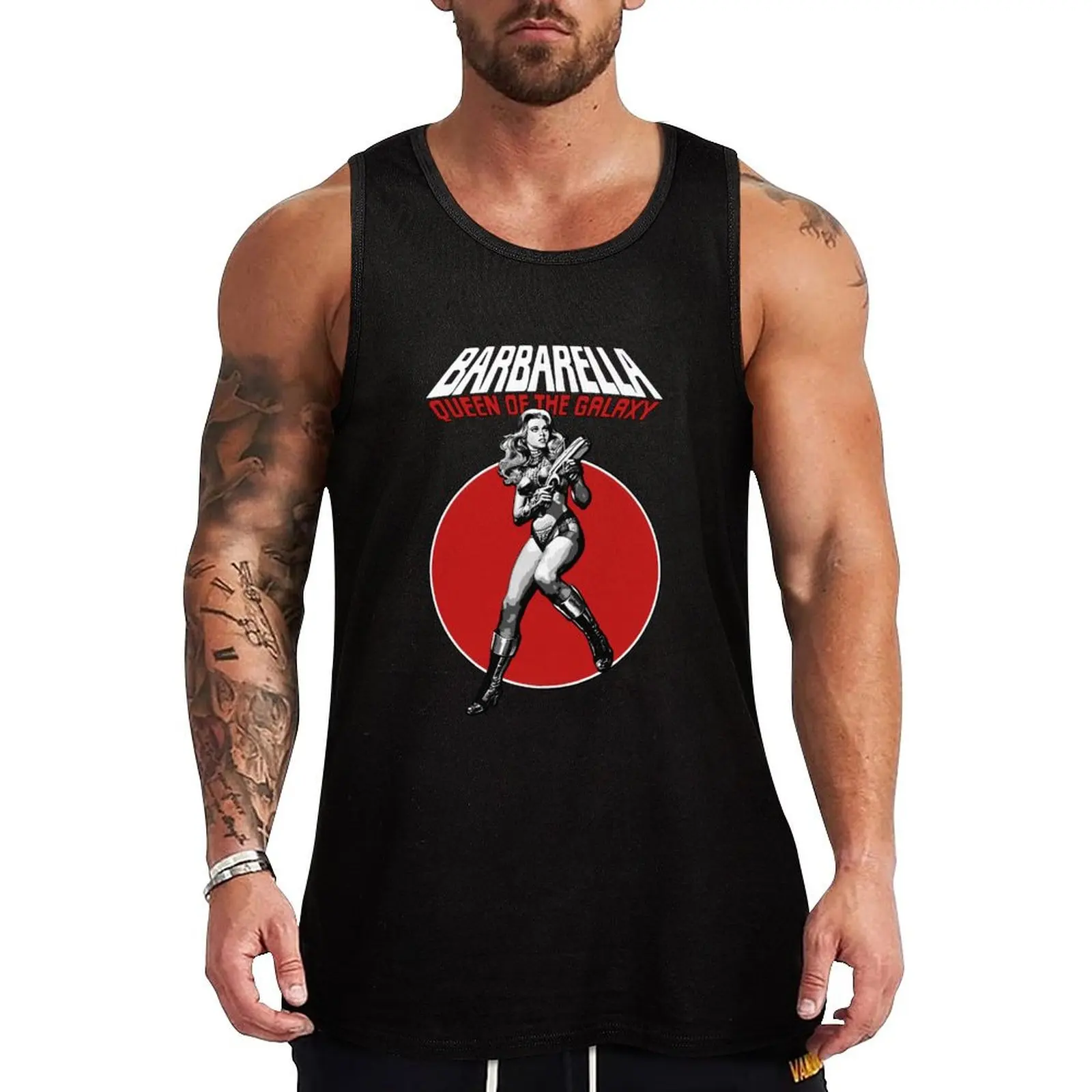

Barbarella - Queen of the Galaxy T-Shirt Tank Top Body man gym clothing men Short sleeve gym clothes men