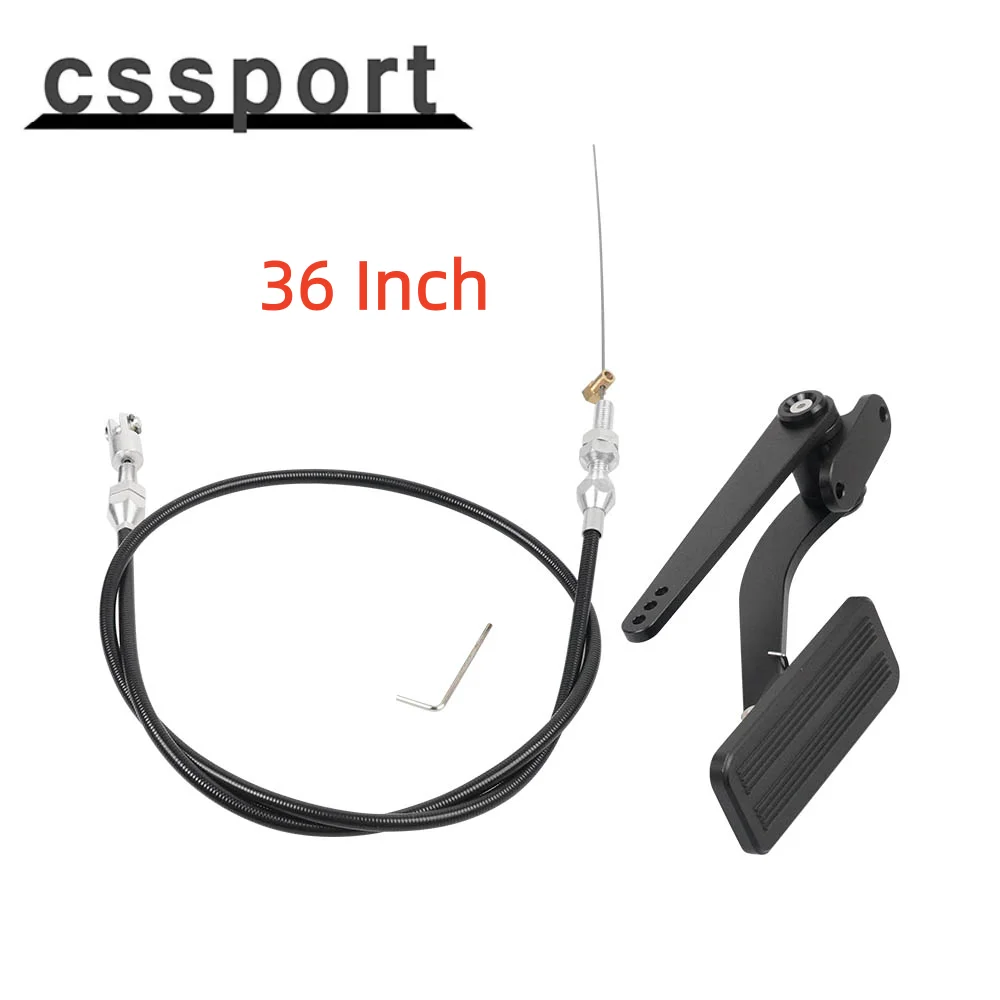 LS Swap Throttle Pedal Linkage Assembly with 36 Inch Accelerator Cable Part For Replacement and Vehicle Repair