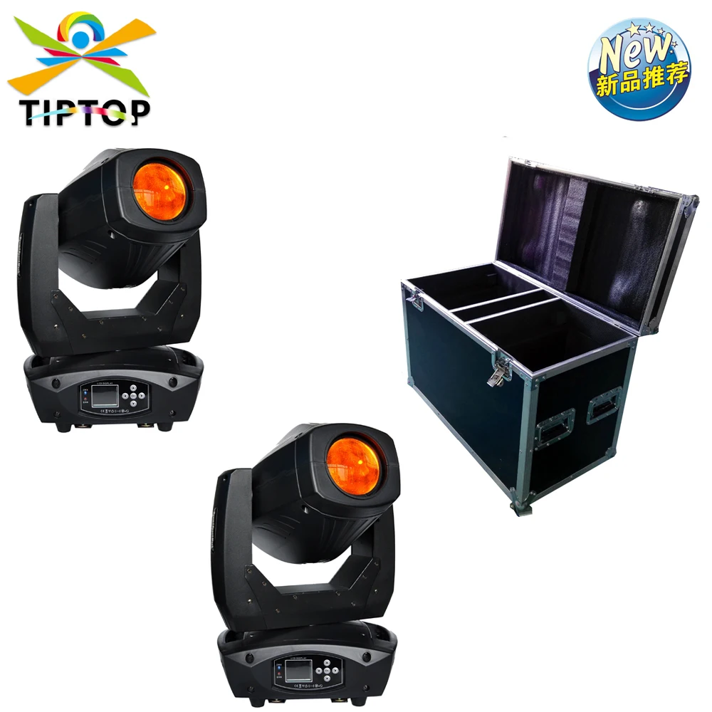 

2IN1 Flightcase Pack 200W High Power 3IN1 BSW Led Moving Head Light 18 Channels 4 Facet Prism Frost Lens Zoom Focus Stage Club