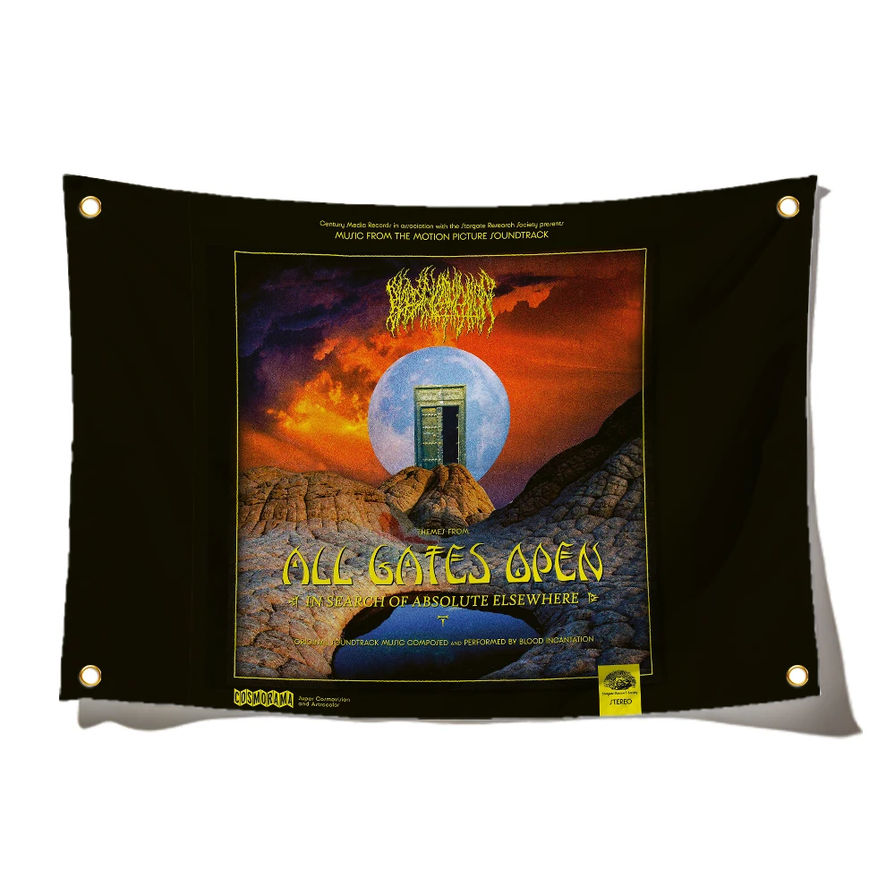 3x5 Feet Death Metal Band Flag B-Blood I-Incantation Rock Flag Suitable For Indoor And Outdoor University Dorm Party Tapestry image 3