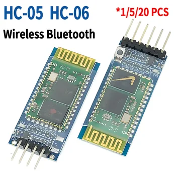 HC-05 HC-06 RF Wireless Bluetooth Transceiver Slave Module HC05 / HC06 RS232 / TTL UART Converter and Adapter for Arduino