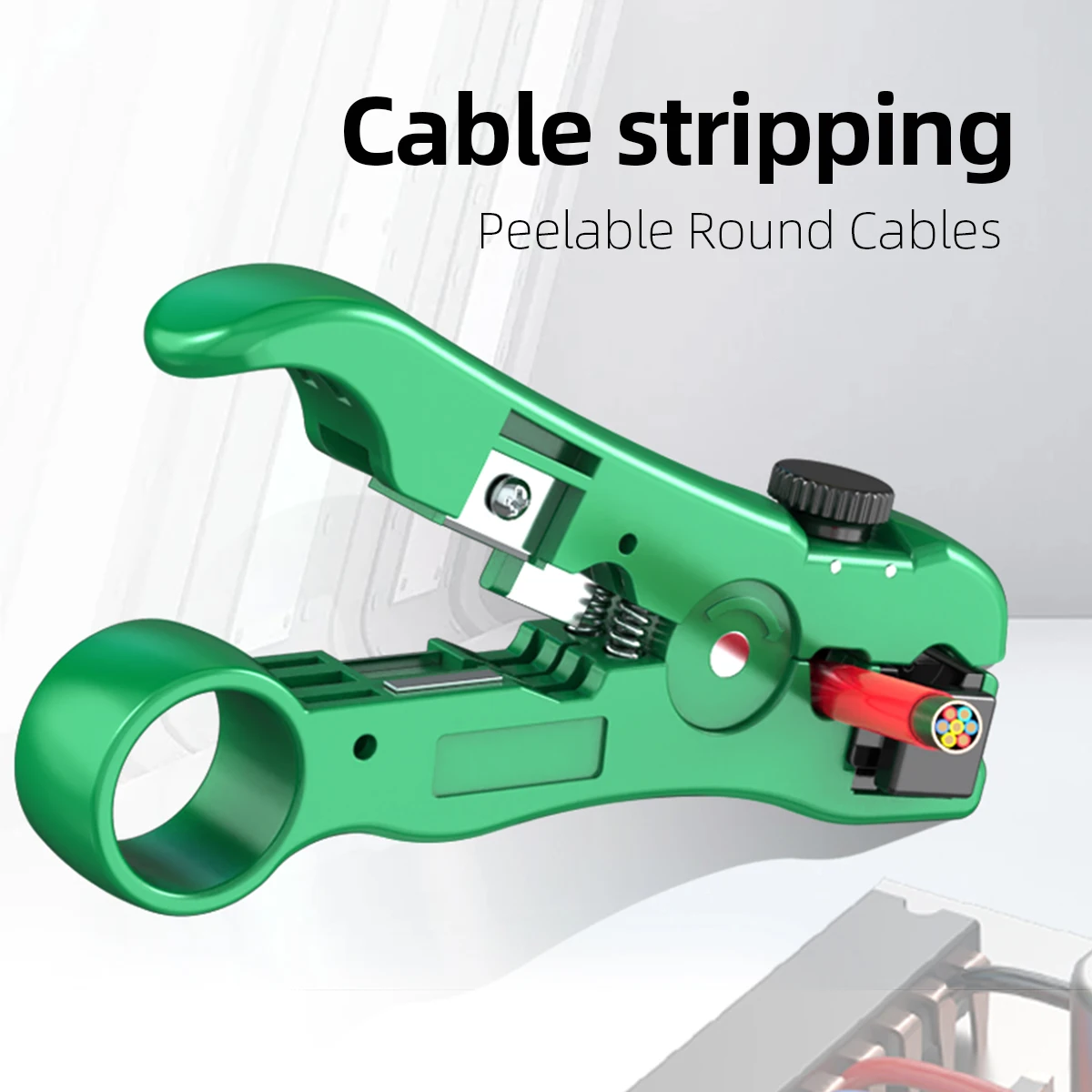 LAOA Multi-Function Adjustable Coaxial Cable Stripper Network Wire Peeler Cutter Tool SK5 Blade