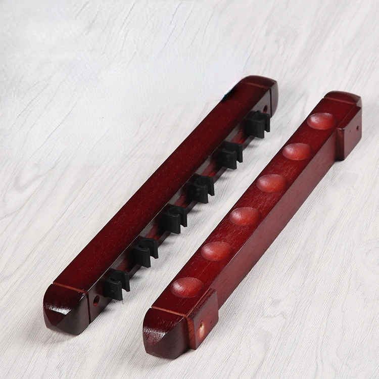 

Wall Mounted 6 Slot 8 Slot Billiard Cue Solid Wood Stand Billiard Cue Bracket Billiard Accessories