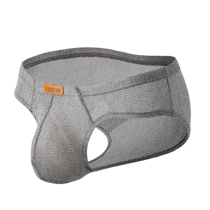 1/3PCS Ropa Interior de Malla para Hombre, Nueva Colección de Verano, Color Sólido, Delgada, Transpirable, Sexy, Calzoncillos y Bóxers para Uso Diario Masculino