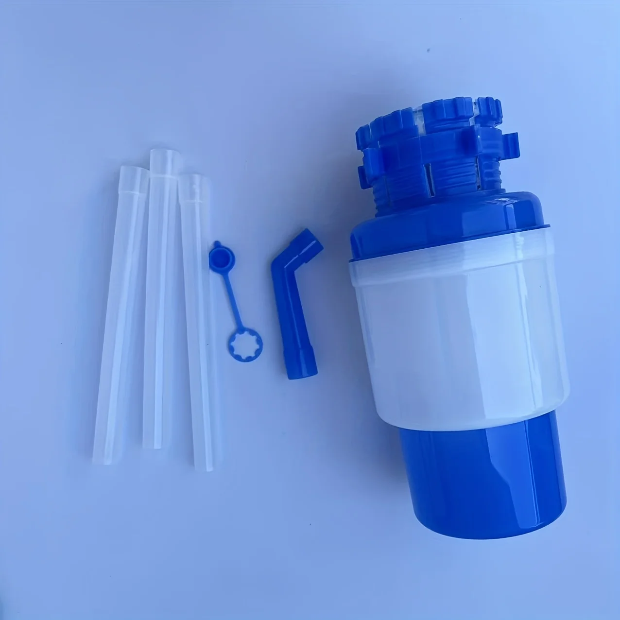 Water Bottles Pump Manual Hand Pressure Drinking Fountain Pressure Pump Water Press Pump with An Extra Short Tube Food Grade