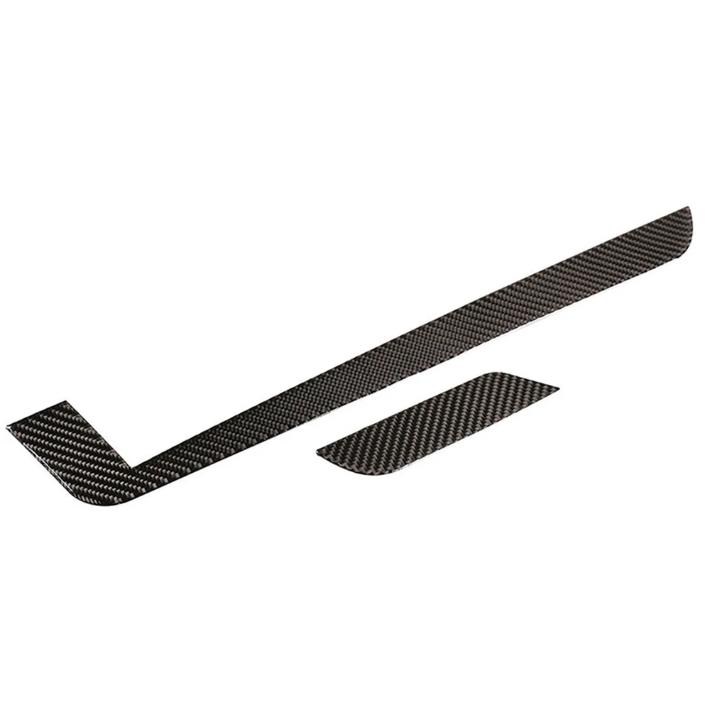 Carbon Fiber Central Control Gear Side Trim Strip for Toyota Tundra- 2014 2015 2016 2017 2018 2019 2020 2021 (Black)