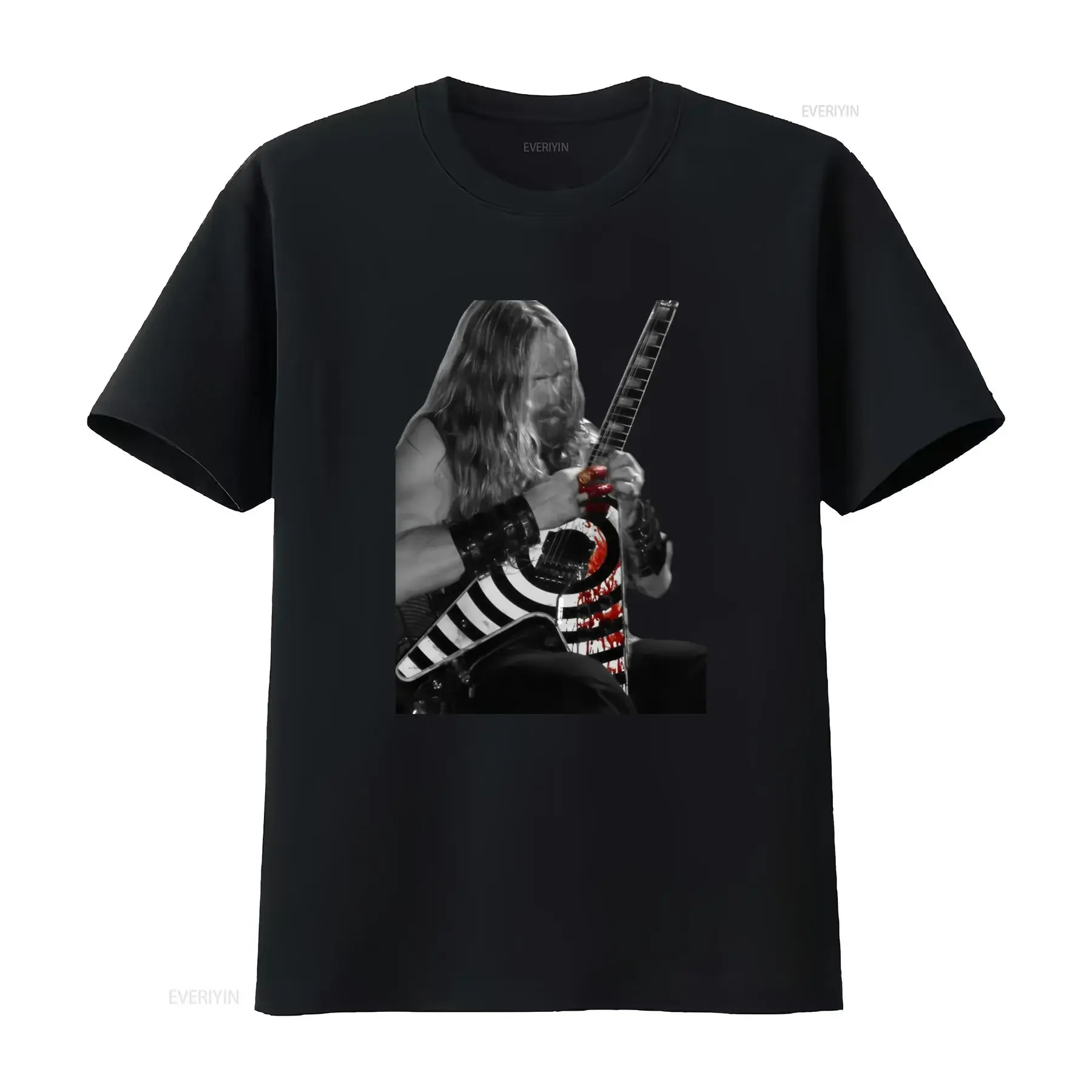 L Bleed Black Label Society Zakk Wylde Guitarist Heavy Metal T Shirt Rock Music Print  vintage Washed Stylish homme
