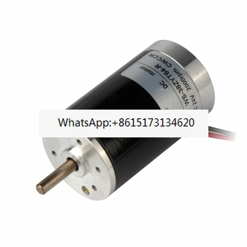 38ZY permanent magnet DC motor 12V24V miniature high-speed adjustable speed forward and reverse silent carbon brush small motor