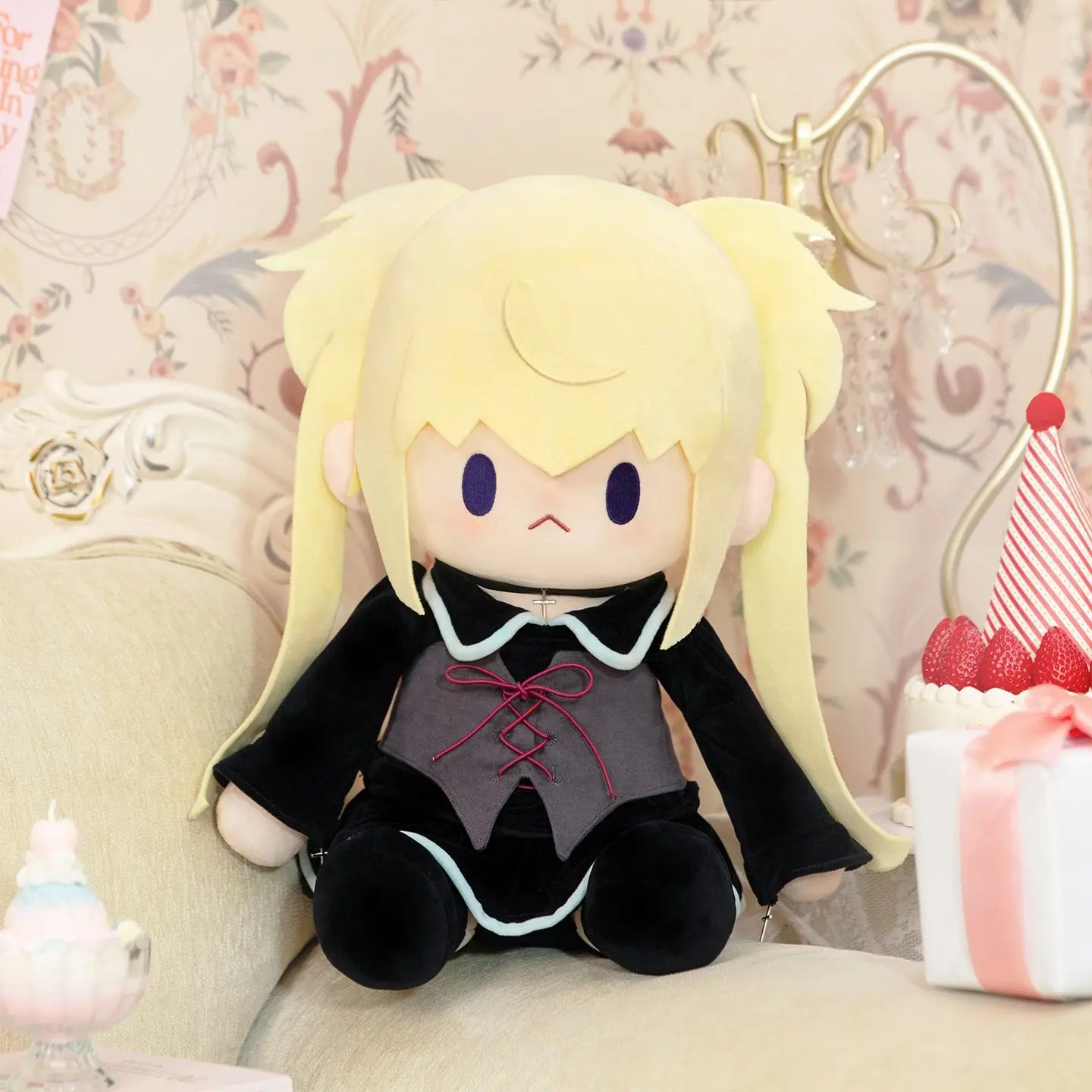 

40cm Tsukiyomi Ikuto Hinamori Amu Tsukiyomi Utau Sitting Posture Plush Doll Cartoon Cotton Mascot Ornament Stuffed Plushie Gift