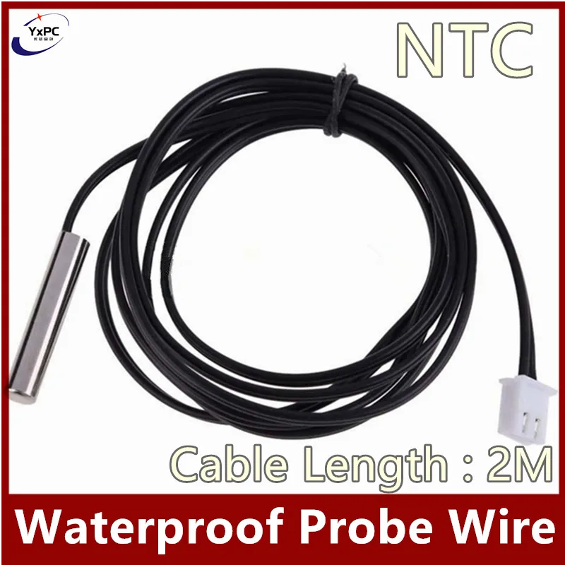 1 pz 2m B3950 sensore di temperatura a termistore NTC 2K 5K 10K 15K 20K 50K 100K 1% sonda aria condizionata sonda per Arduino W1209