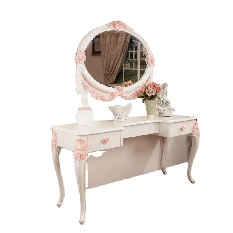 European pink dresser neoclassical birch furniture dresser