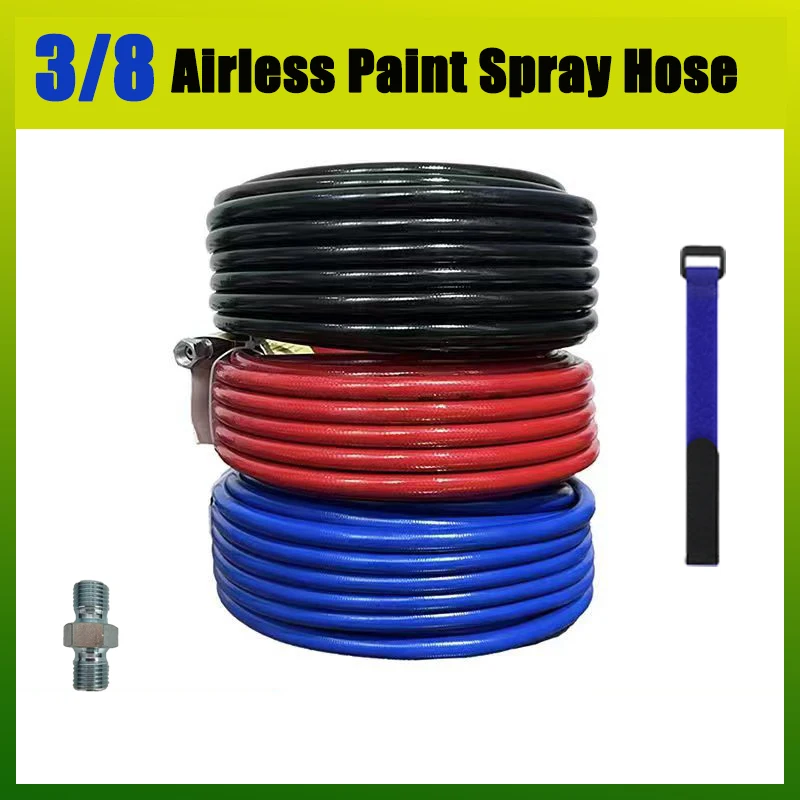 

Airless Paint Spray Hose Explosion-proof Fiber Tube Pipe 3/8 Interface Airless Spray Paint Hose Spray Paint Machine Accessories