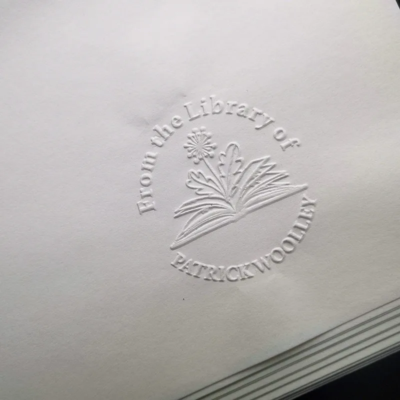 Personalized Book Embosser Custom Library Embosser Seal Customized This Book Belongs To,Custom Book Stamp from the library of