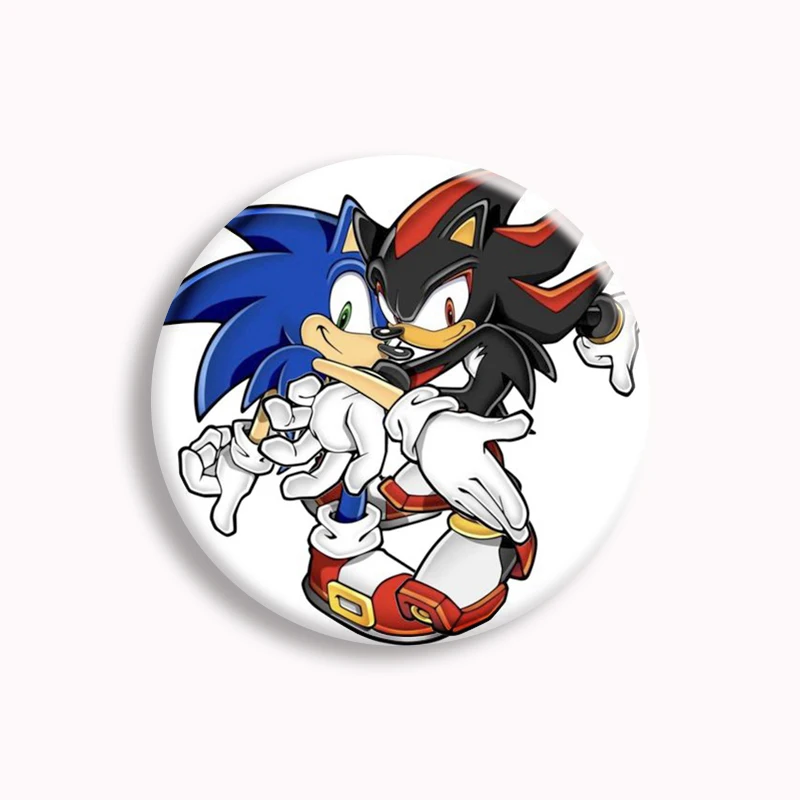 Cartoon Sonic Anime Soft Button Pin klassische kreative Sonic niedlichen Brosche Abzeichen Tasche Zubehör Dekor Studenten Geschenke