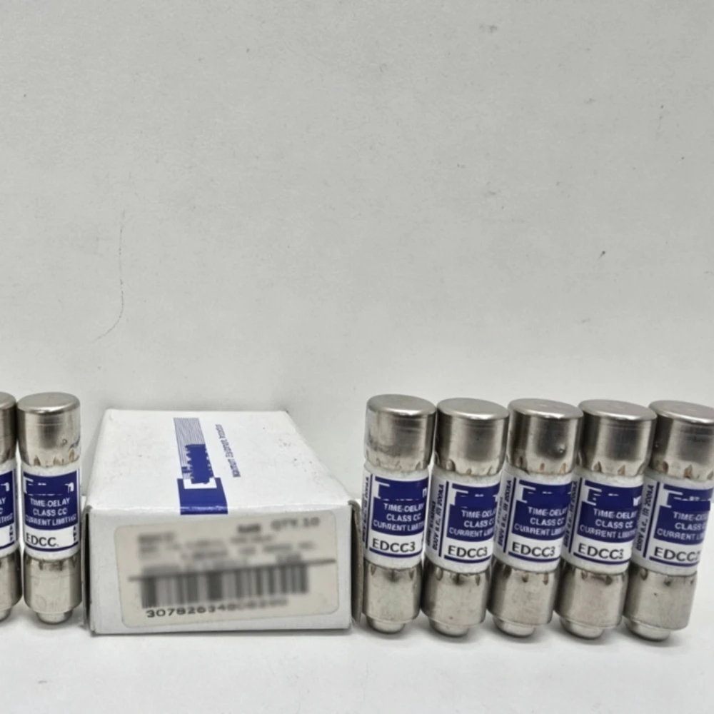 10PCS OEM EDCC‑3 Time‑Delay Fuse 3A 600VAC Class CC Current‑Limiting Fuse