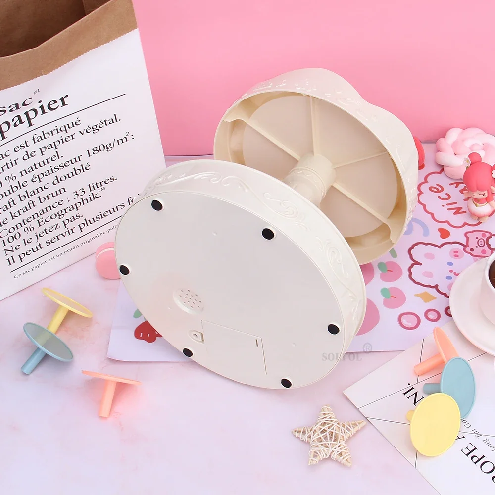 360 Degree Automatic Rotating Dessert Table Rotary Sushi Machine Cupcakes Macarons Turntable Display Wedding Birthday Machine