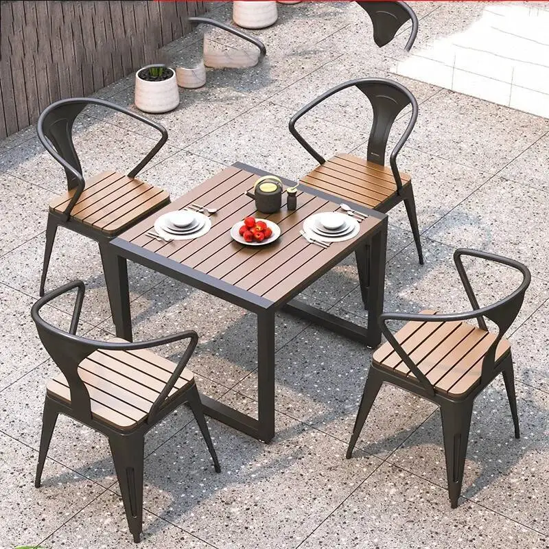 

Lounge Tables Modern Luxury Garden Dining Outdoor Minimalist Outdoor Tables Armchair Backyard Jardin Mobiliario Furniture