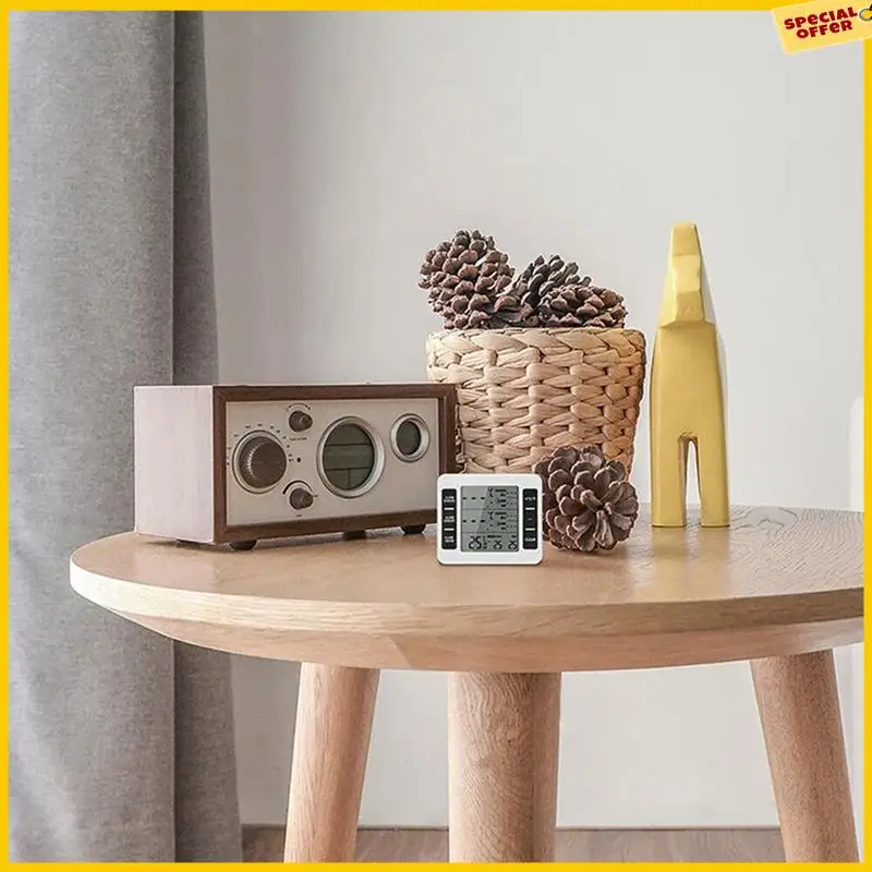 

A25P 1 комплект термометра для морозильной камеры беспроводной белый пластиковый низкотемпературный термометр для холодильника часы