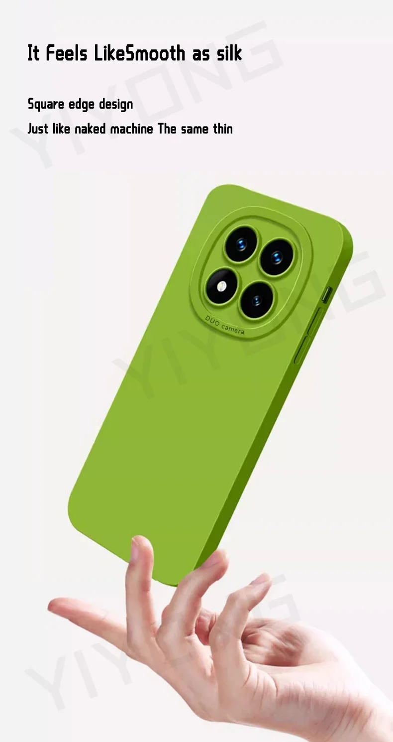 Für Redmi Note14 Pro+ YIYONG Seidig-Flüssige Silikon-Softcover Xiaomi Redmi Note 14 13 15 Pro Plus 5G Note15 5G Global Handyhülle – Detail 6