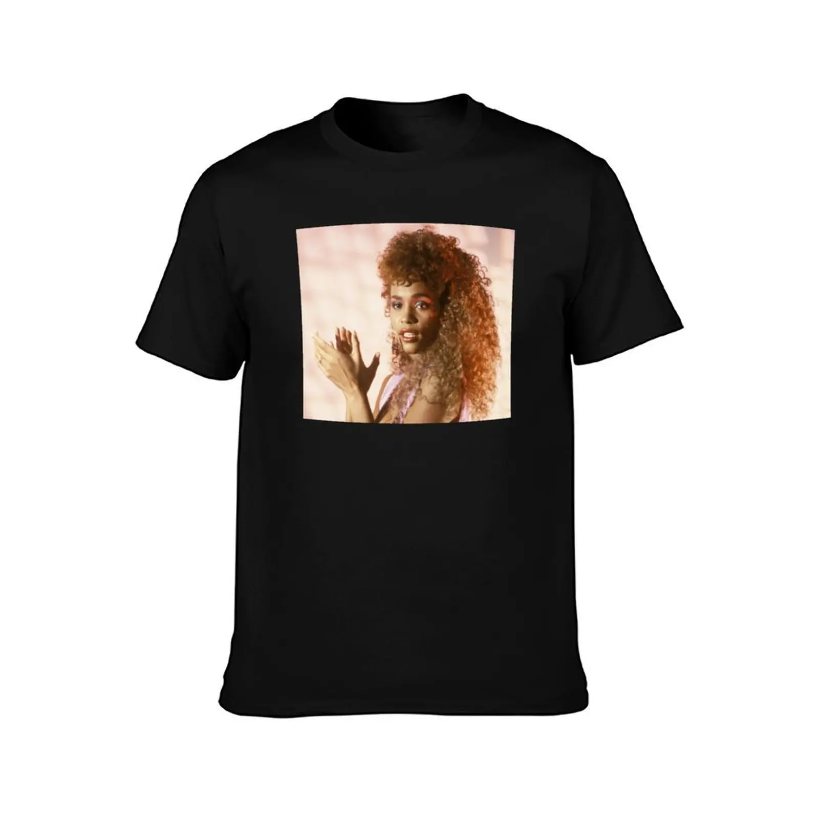 Whitney Houston T-Shirt Large Size Short Sleeve T-Shirt
