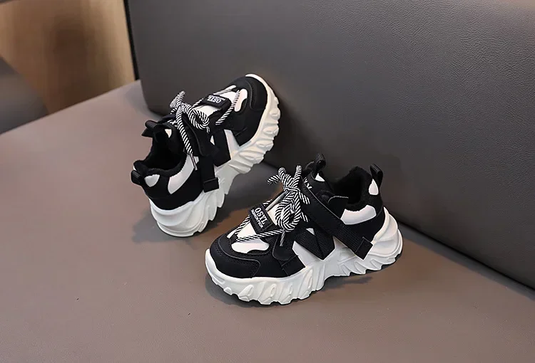 Herbst Winter Kinder Turnschuhe Jungen plus Kaschmir warme Sportschuhe Mädchen rutsch feste Freizeit schuhe Studenten schuhe Kleinkinds chuh – Detail 9