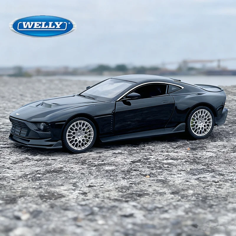 

WELLY 1:24 Aston Martin Valour, модель спортивного автомобиля из сплава, литая под давлением металлическая гусеница, гоночный автомобиль, модель автомобиля, высокая имитация, детская игрушка в подарок