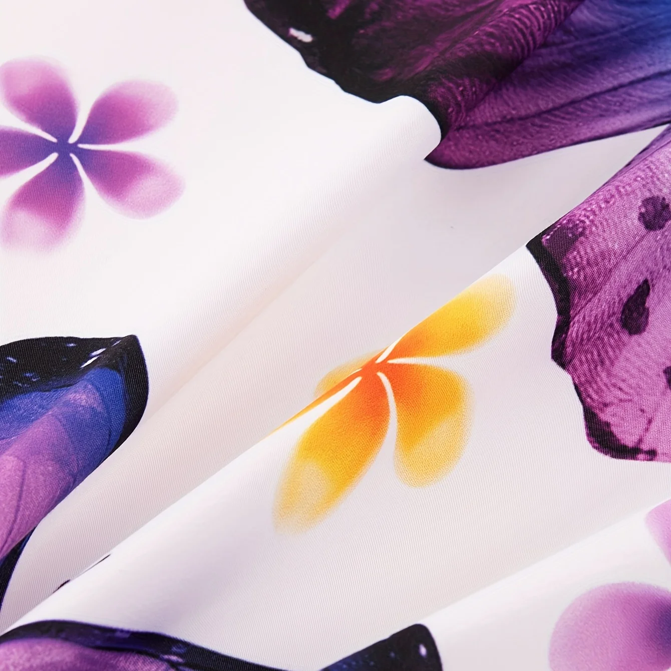 Bettwäsche-Set mit floralen Schmetterlingen, 3D-gedrucktes Bettbezug-Set, hautfreundlich, Einzel- und Doppelgröße, Schlafzimmer-Dekor, Bettbezug-Set, Geschenke – Detail 6