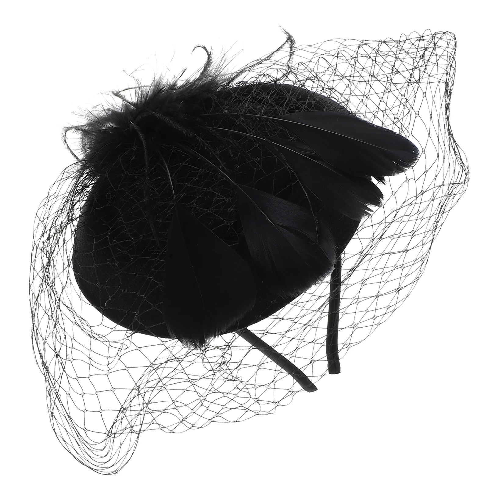 

Netting Beret Fascinator Lightweight Elegant Bridal Wedding Headpiece Women Banquet Hair Accessories Tea Party