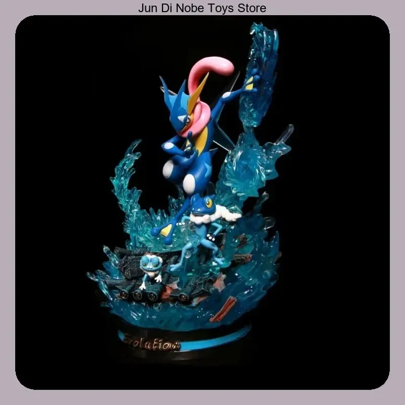 

32cm Greninja Glow Scene Anime Figure Statue Desktop Decoration Collectible Toy Gift