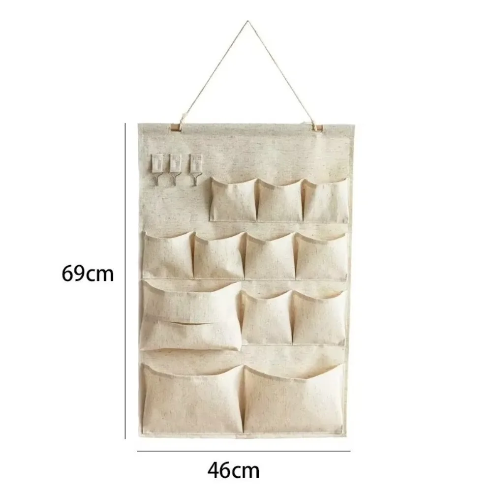 

High Quality Storage Bag Phone Holder Non-Woven Fabric Hanging Organizer Wall Mounted Dormitory Cloth Bag