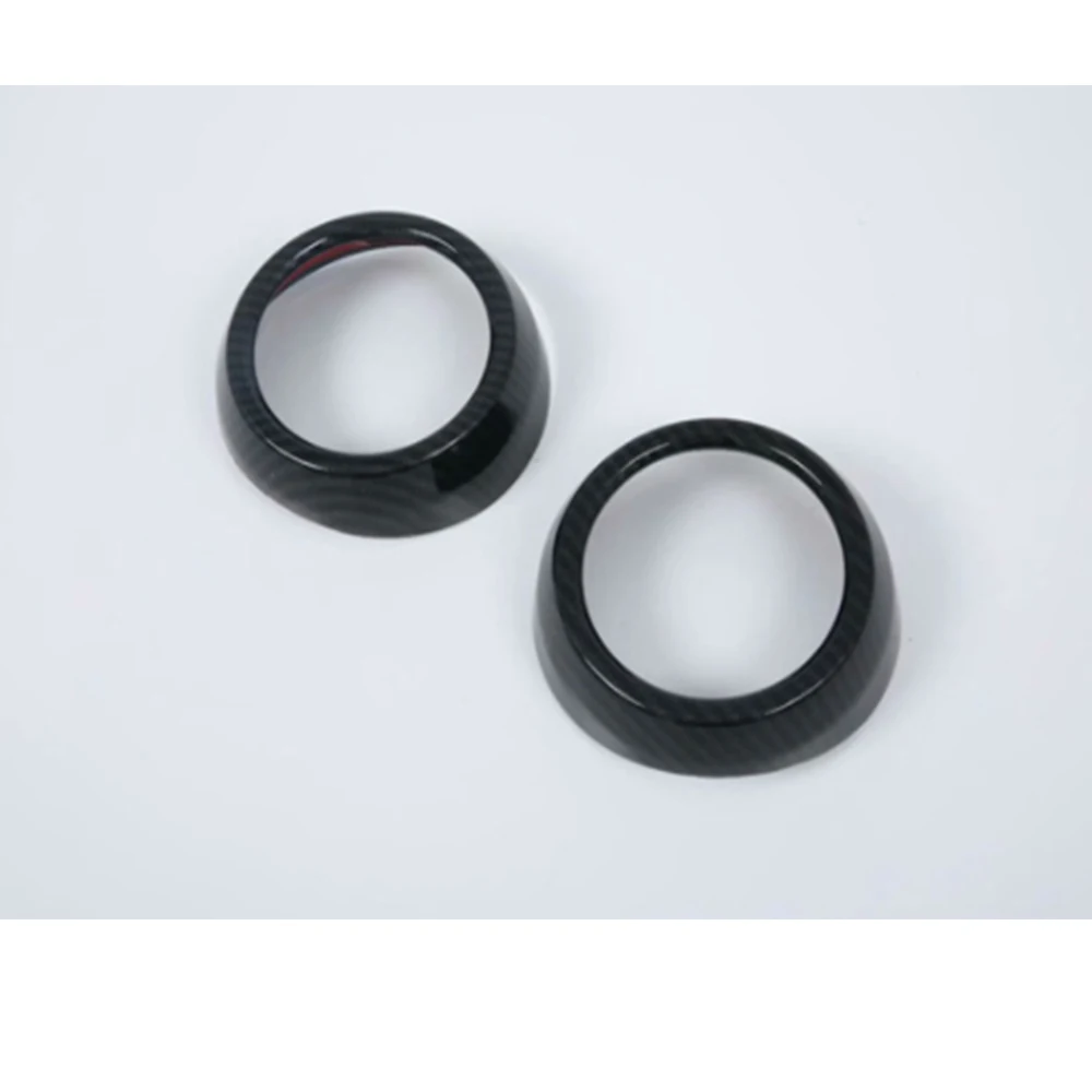 For Hyundai Kona Kauai Encino 2018 2019 2020 Car Dashboard Side Air Vent Ring Trim ABS Stickers Interior Car Accessories 2pcs