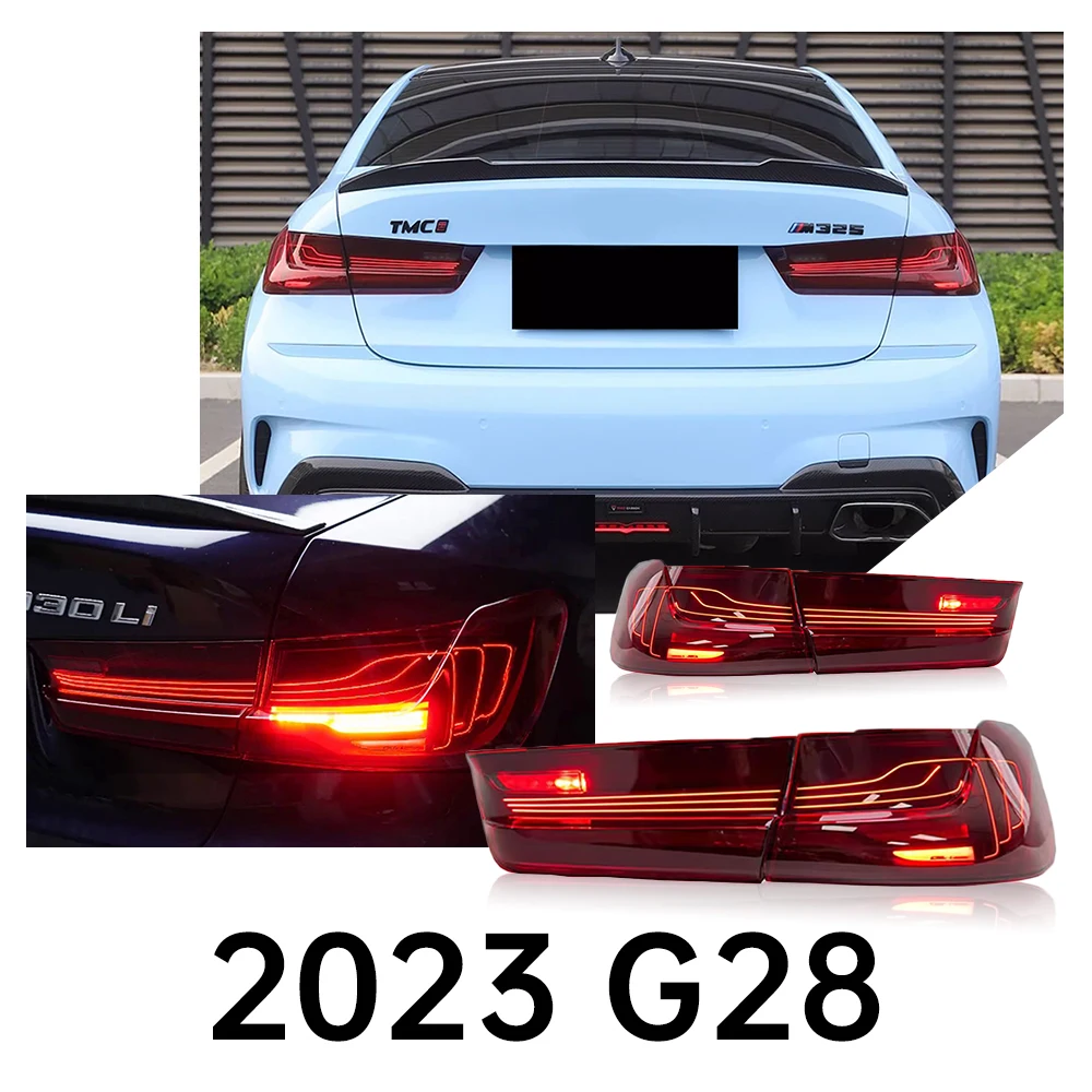 

Автомобильный фонарь для BMW 3 серии G20 G28, задний фонарь 2021-2024, модифицированный задний фонарь CSL, DRL, указатель поворота, противотуманный задний фонарь, аксессуары