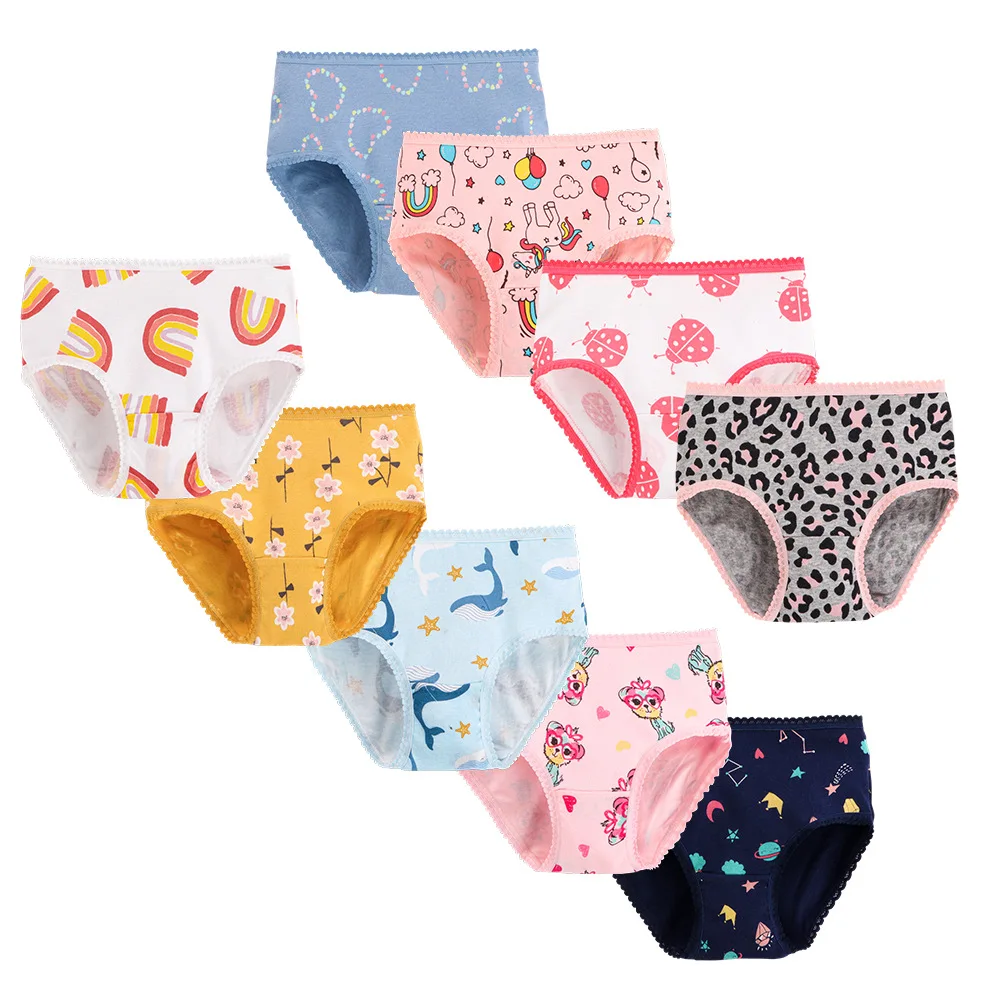 3pcs/pack Cute Girls Panties Little Girls Cartoon Briefs Kids Panty for Girls Children Underwear Kids Accessories