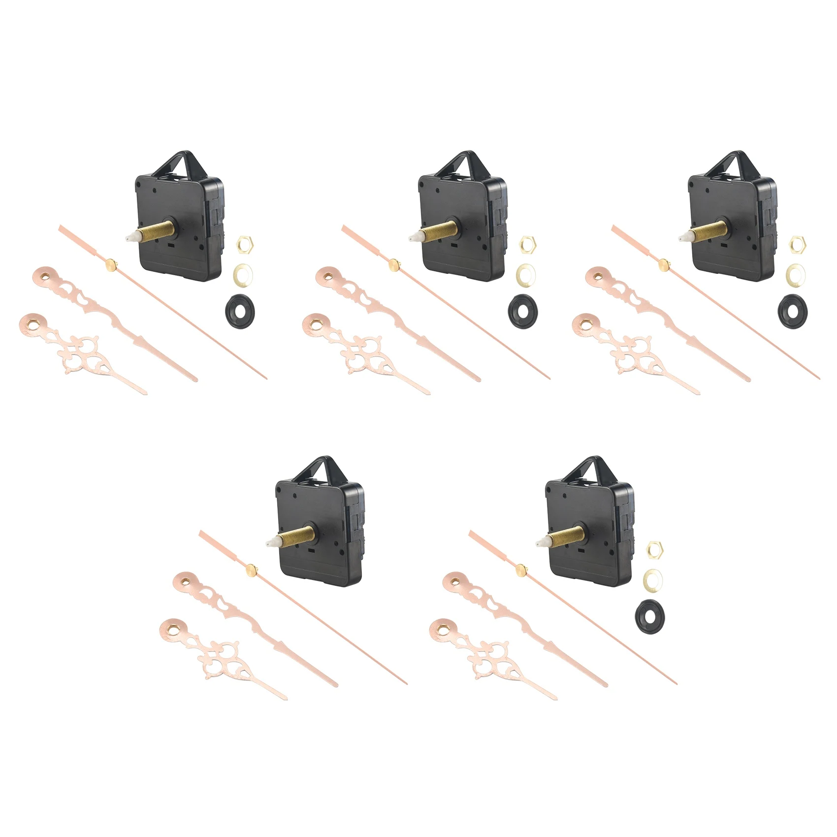 newA10R 5Pcs 31MM Long Shaft DIY Quartz Clock Movement Mechanism Motor Kit for Clock Repair Tool Parts DIY Replacement A