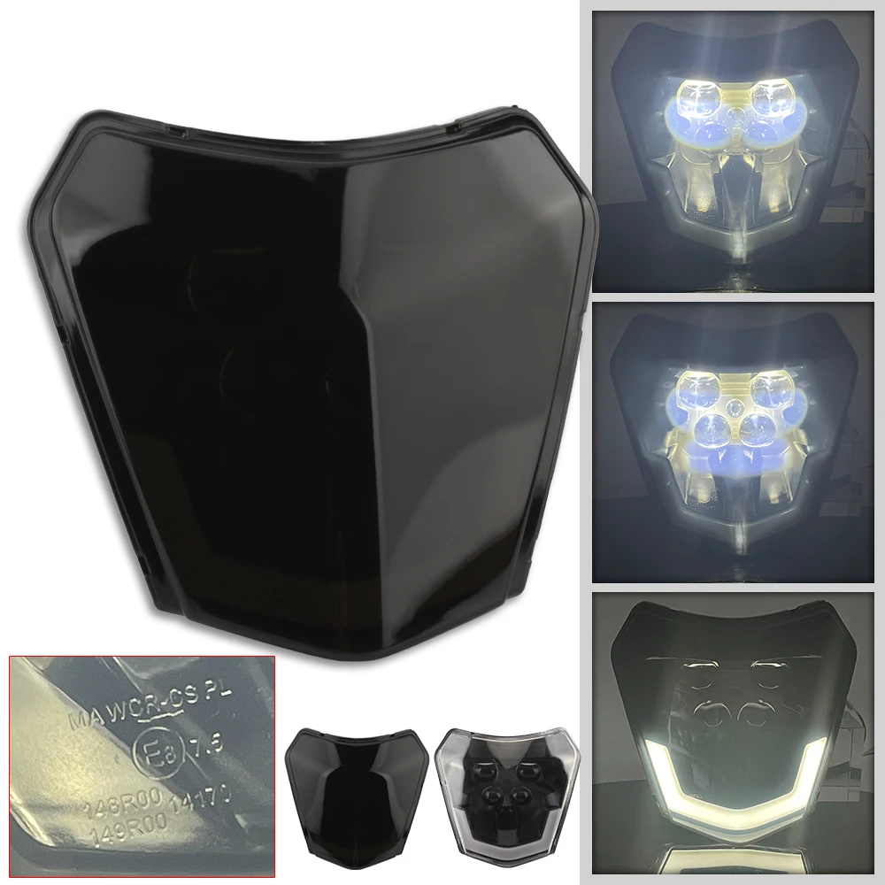 

Motorcycle LED Headlight Wick for KTM EXC 300 XC XCF XCW EXCF 150-450 2016-2023 Enduro Motocross Dirt Bike accessories