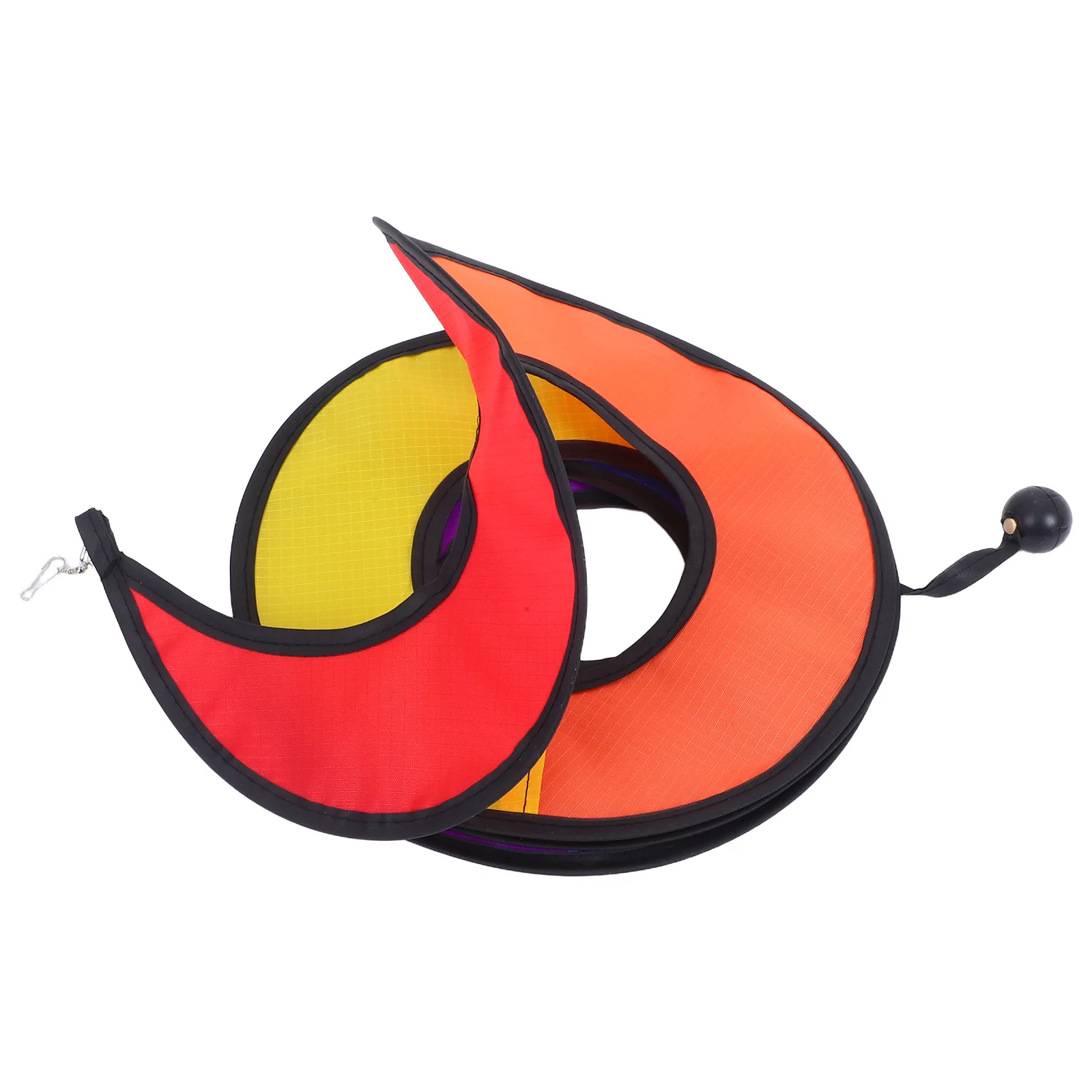 

Spiral Rainbow Wind Tent Garden Outdoor Lawn Decoration Nylon 110x22cm Colorful Eye Catching Foldable Spinner Wind Hanging