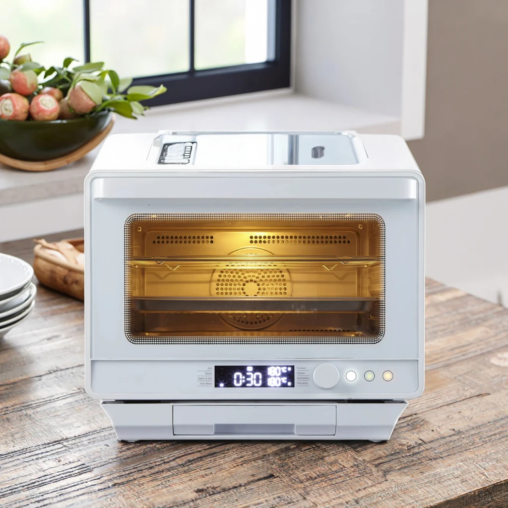 Desktop electric steamer integrated steamer household two-in-one steam air fryer