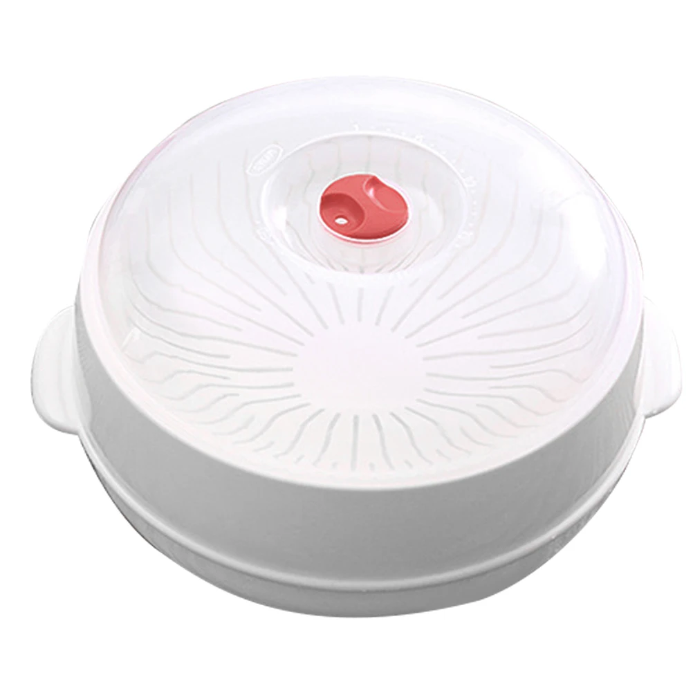 

Microwave Steamer Rack Round Pot Cooking Container Plastic High Temperature Food Steamer Dumplings Kitchen Practical