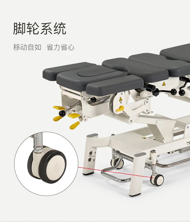 Fairworth380 5-секционный электрический стол для лечения хиропрактики, поясничная вертикальная и боковая гибкая кровать для хиропрактики