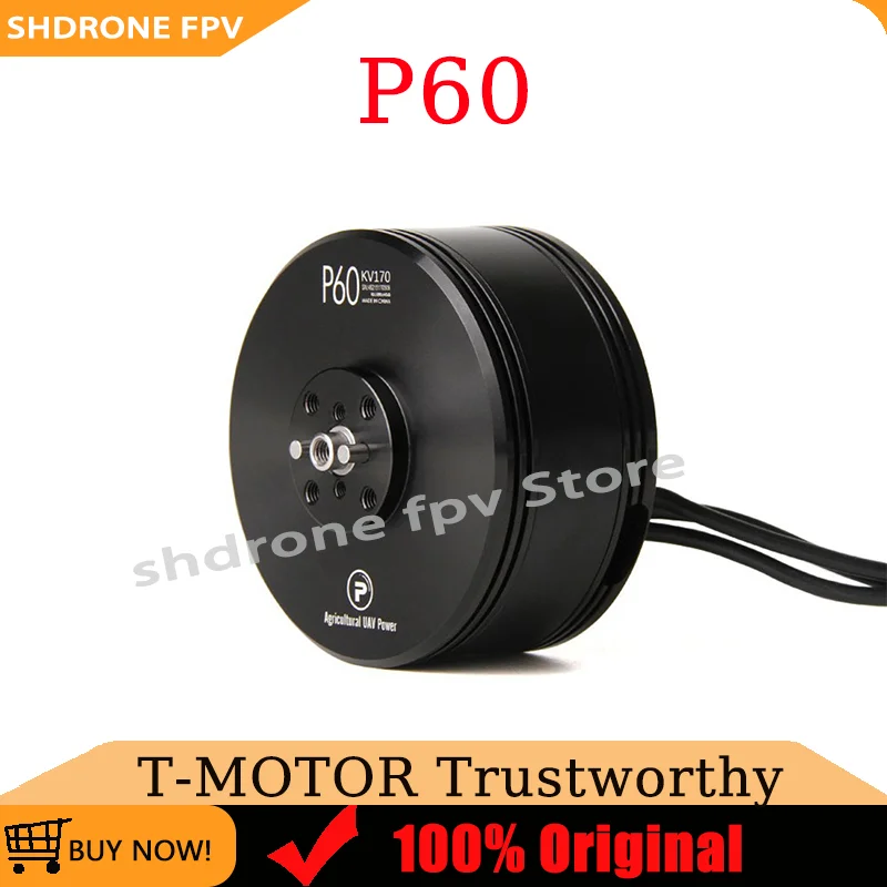 

T-MOTOR P60 KV170/KV340 Brushless Motor Withpin or Withoutpin for Agriculture Multicopter UAV Industry Drones